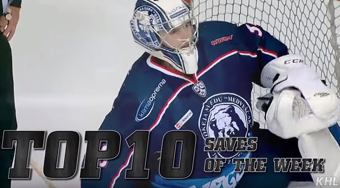 Top 10 KHL Saves Week Six